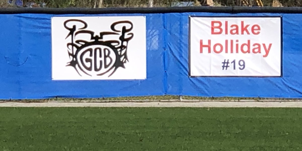 New OF signs in memory of Blake Holliday and Gavin Brunetti went up today. 

#AngelsintheOutfield