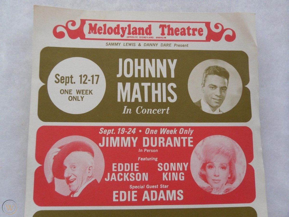 Chances are....you’ve never seen this. And Johnny Mathis appeared on the very last “The Edie Adams Show” variety show! Ha-cha-cha-cha....#EdieAdams #JimmyDurante #JohnnyMathis #MelodylandTheatre