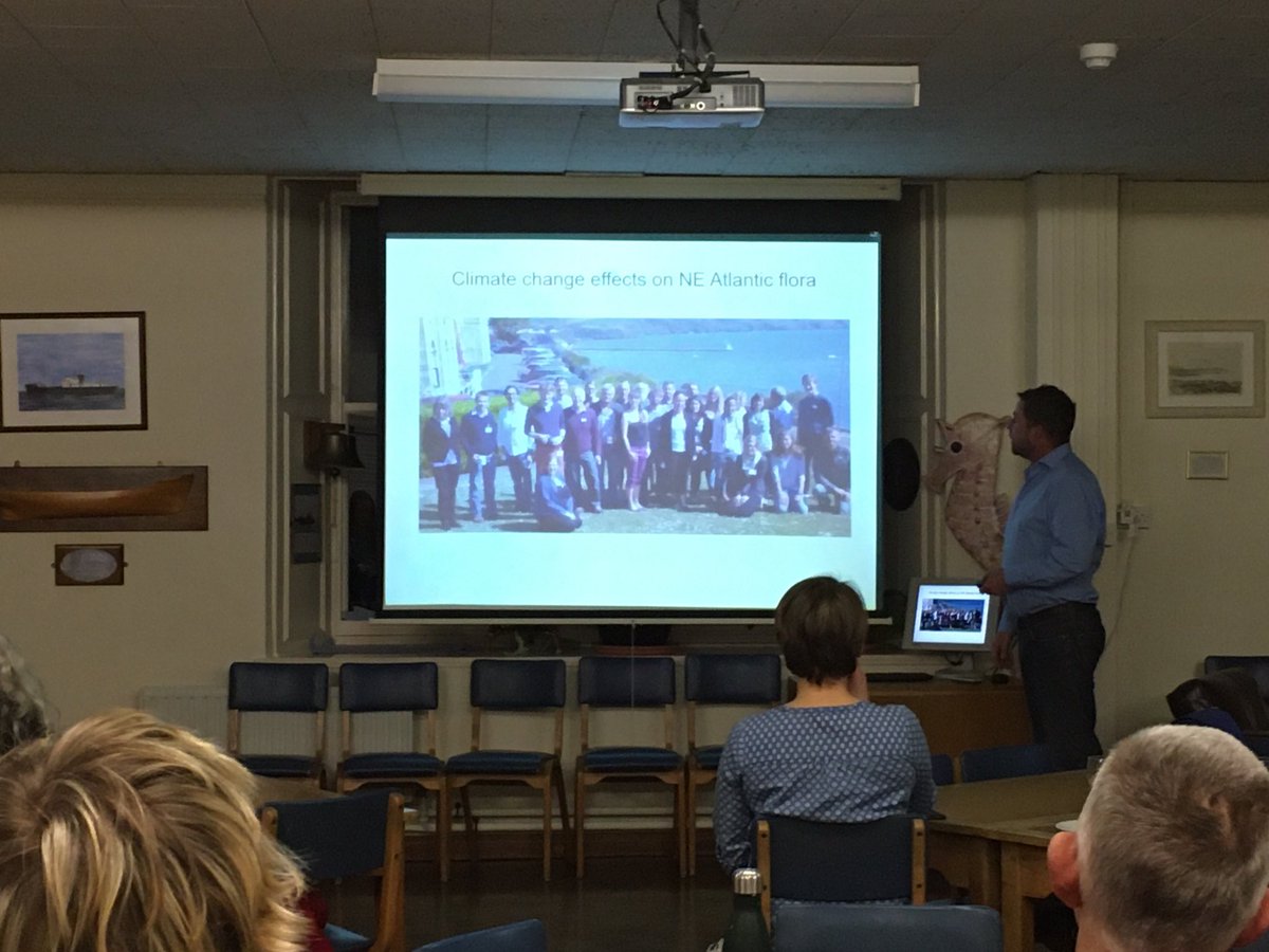 H_ParryWilson's tweet photo. Fantastic and engaging talk this evening for #CoCoastSW volunteers @thembauk by @jhallspencer of @PlymUni discussing human impacts on global ecosystems and touching on his fascinating work in Japan! https://t.co/iO2opqh5Fr