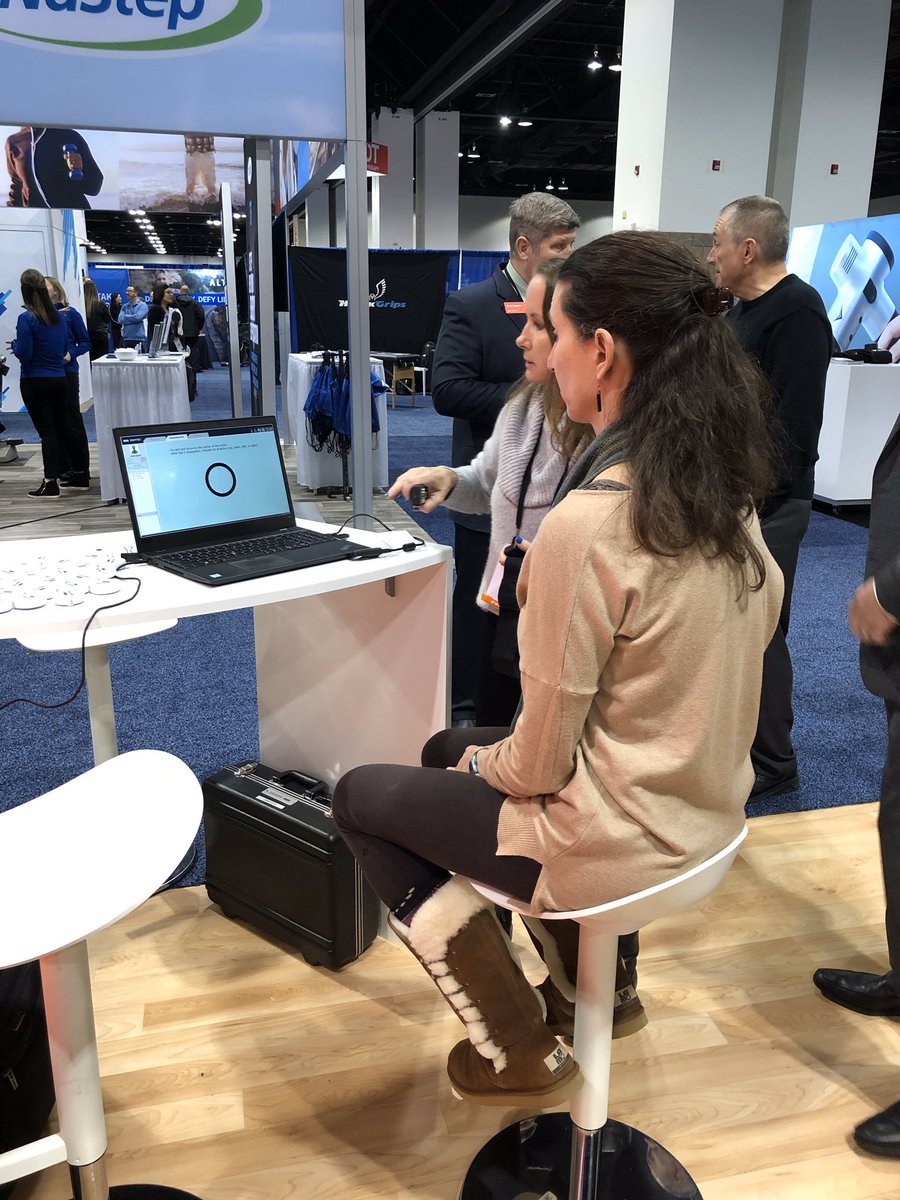 BertecHQ's tweet photo. Come by and demo #Bertec Vision Advantage (BVA)🔥 Learn how to optimize #VOR to decrease #dizziness and improve performance👏 #APTACSM #apta #csm #CSM2020 @APTAexpo https://t.co/yEOtzW9YD2