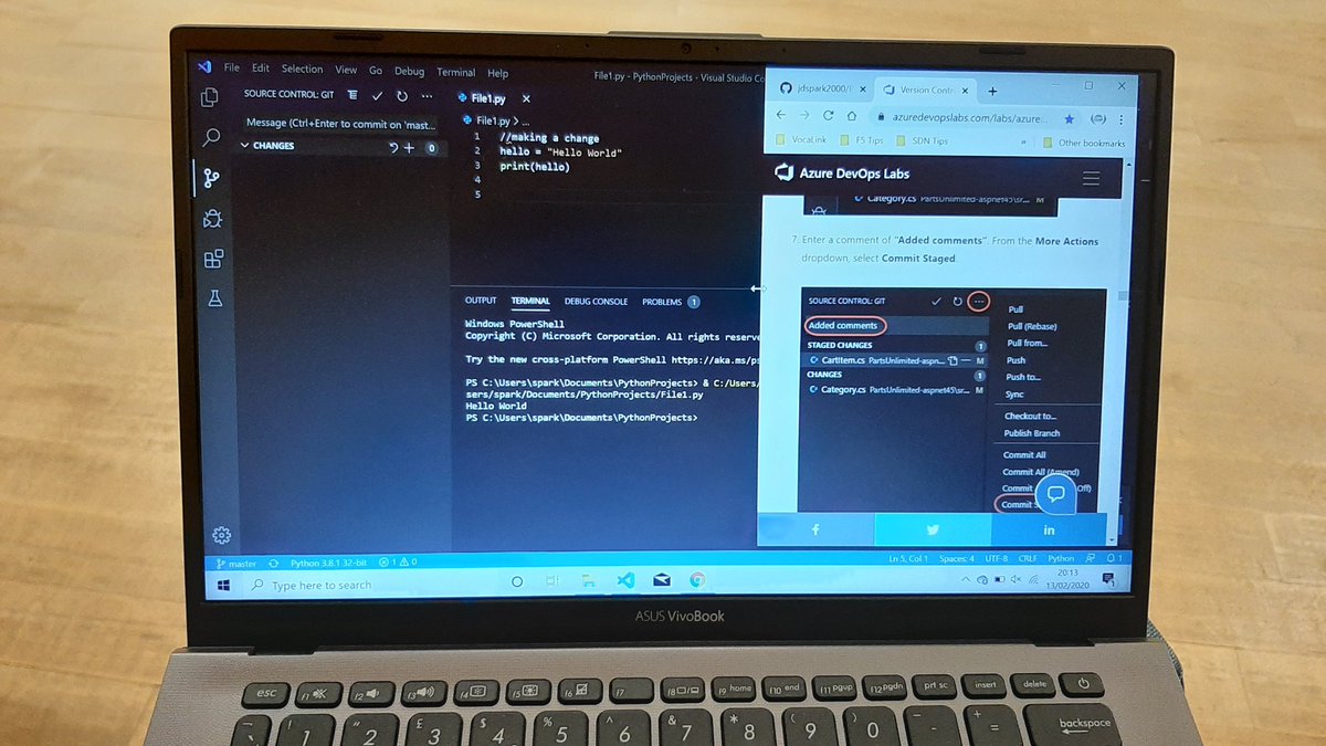 theVPNbloke's tweet photo. And we're off...
#StopStarting #CiscoDevNet #Python #GitSeemsConfusing? https://t.co/31ygSyM9Yv