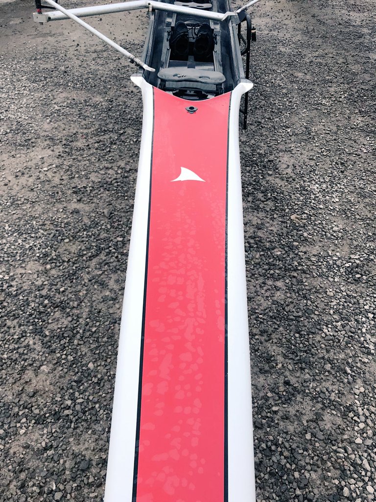 After many years of service (and some "minor" wear and tear) the Liz Hatfield (Hudson Men's 8+) received a major refurbishment thanks to the regular contributions from members of Nonesuch. 
#Nonesuch #rowing #Hudson