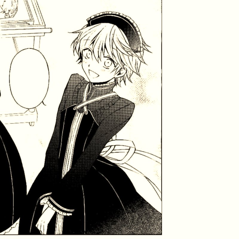 Host_Oz's tweet photo. The chasers have been done running after him, and by that, finally, Gil's here. Oz stopped himself, and his expression dramatically changes.

"Master Gil~ thank you for always taking care of me! So this moment, let me take care of you too~☆" he says, in painfully cute way. https://t.co/ntatnCWJYy