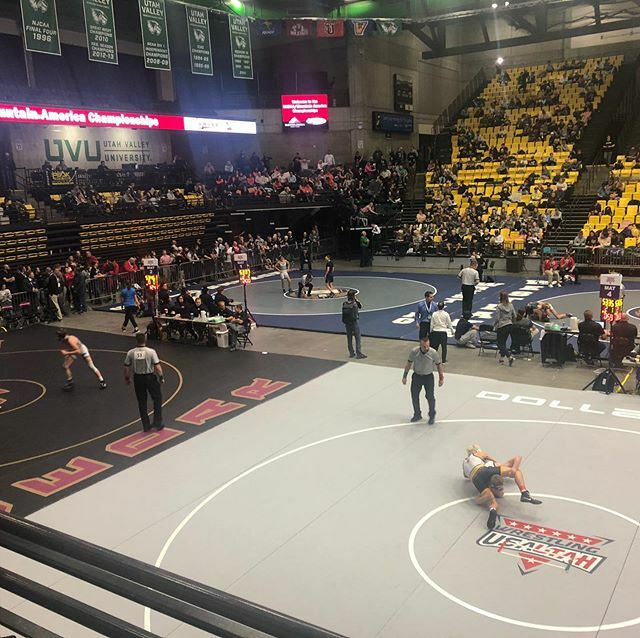 PaysonLions's tweet photo. Weโve got 3 guys wrestling on 3 mats at the same time. Go Lions! #phslions #paysonlions #paysonlionswrestling https://t.co/wZSv9VXdPj