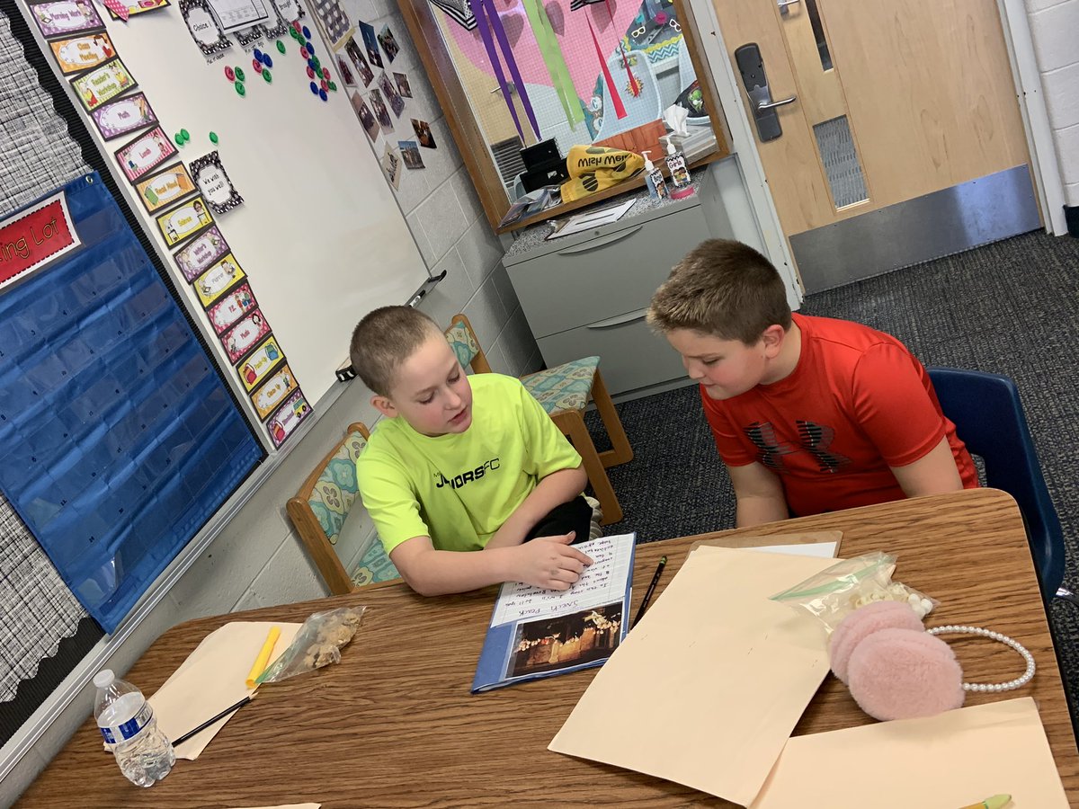 beckchalmers's tweet photo. What a wonderful celebration today! 4th graders read the picture books they wrote and taught third graders about the American Revolution.  @WixomEl @WalledLkSchools @michelleblackk @Lori_burke_ https://t.co/iZqpnMoHDr