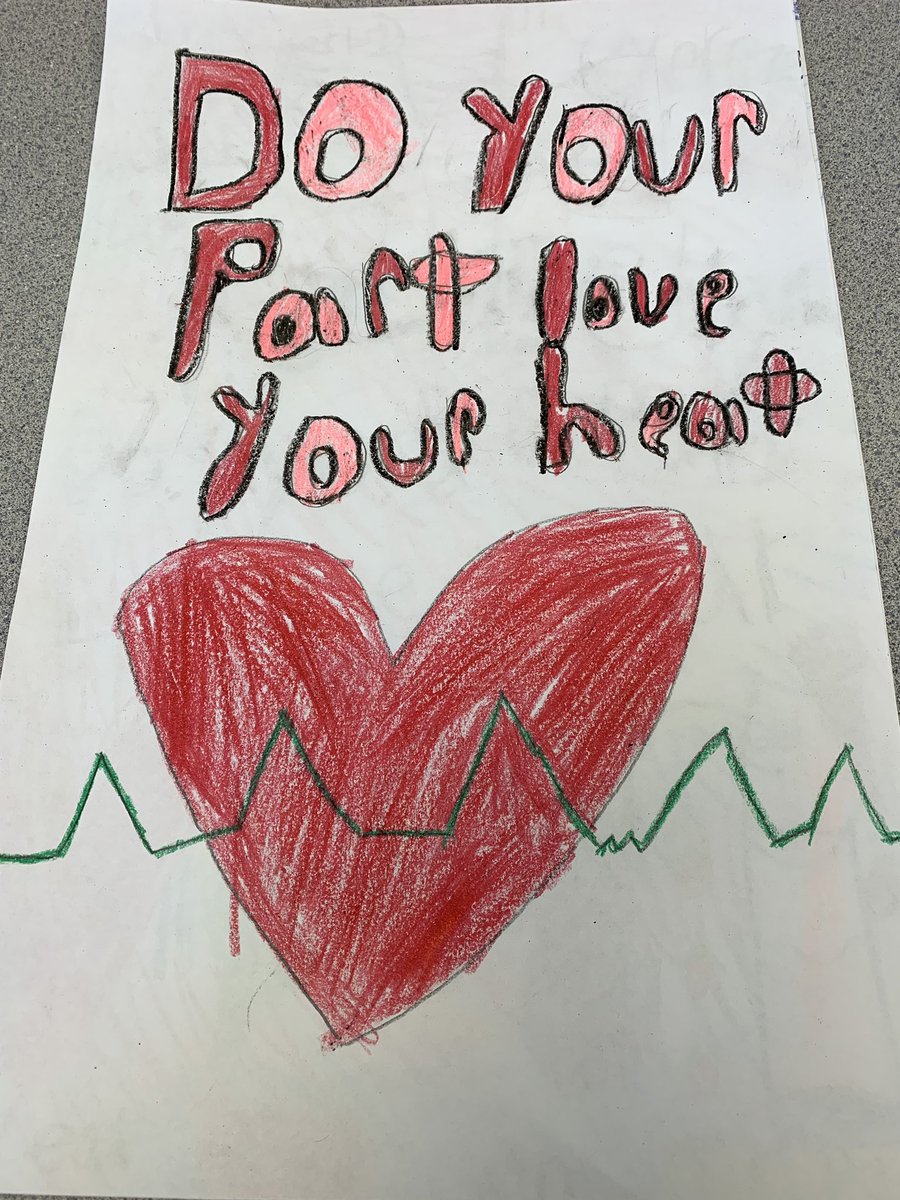 runningteachmom's tweet photo. Studying the importance of a healthy heart during heart awareness month. We’re making posters for @CommElPE to hang up around our school. ❤️ #CommElem https://t.co/Zc7WfbNSF3
