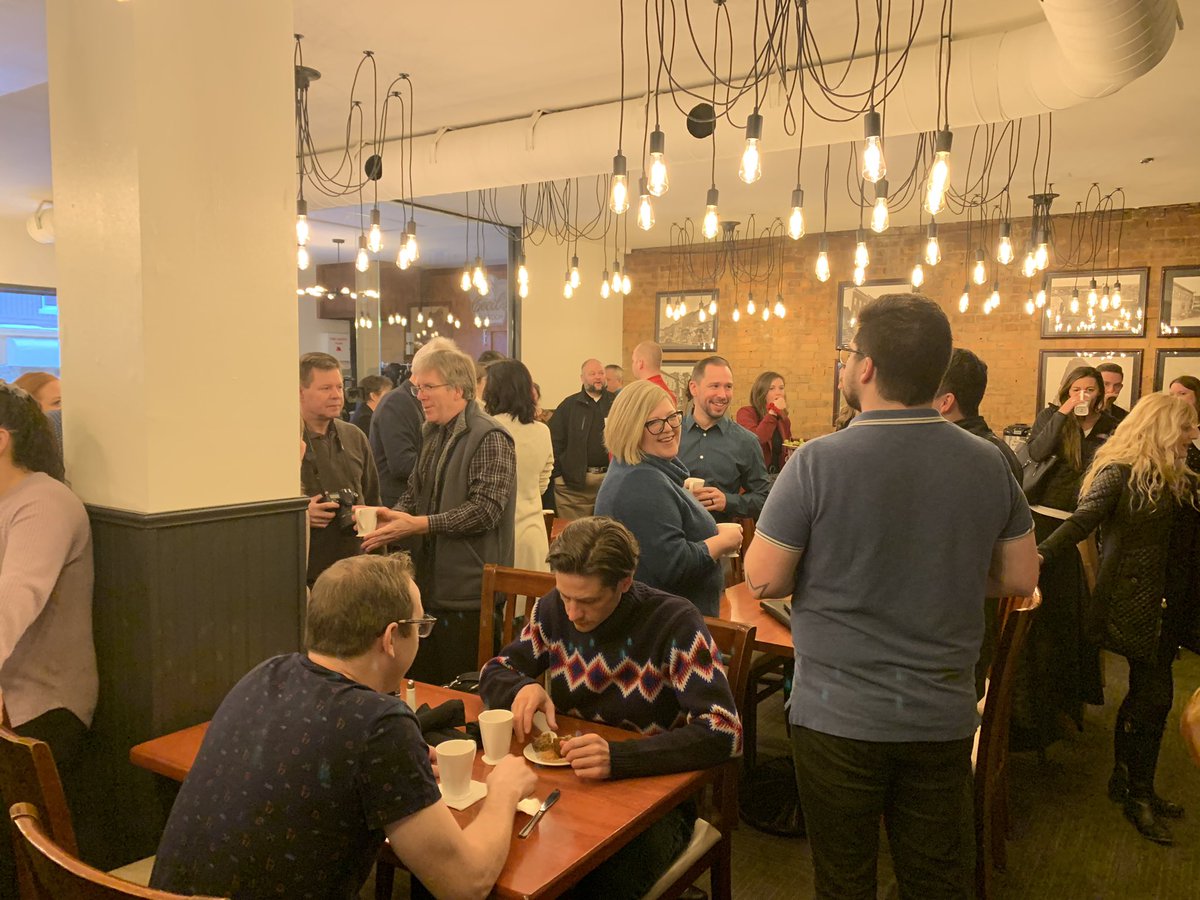 CecilsBrewhouse's tweet photo. A great turnout at the #FiftyTwoCoffees 2020 Program Launch Event early this morning at Cecil's Brewhouse and Kitchen !! @nbdcc https://t.co/EbUZFWf2IX