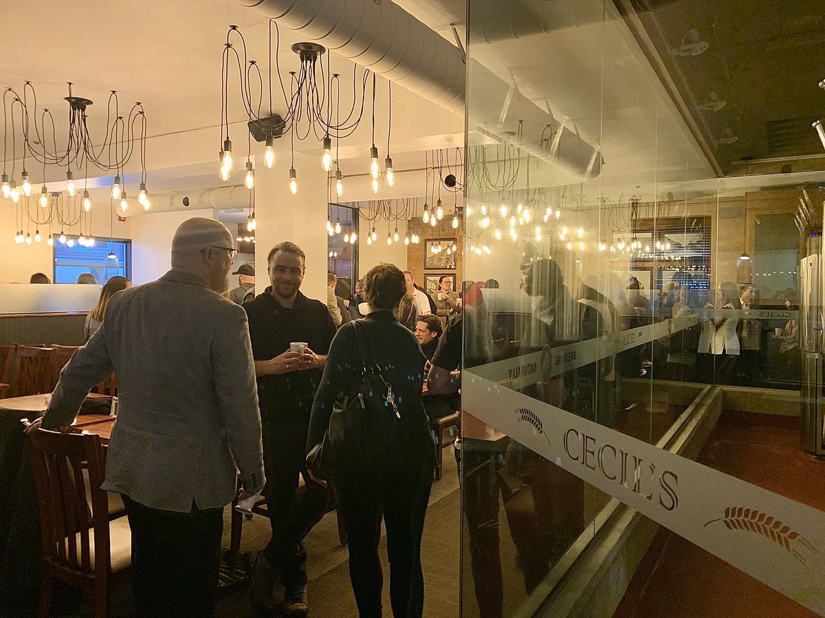 CecilsBrewhouse's tweet photo. A great turnout at the #FiftyTwoCoffees 2020 Program Launch Event early this morning at Cecil's Brewhouse and Kitchen !! @nbdcc https://t.co/EbUZFWf2IX