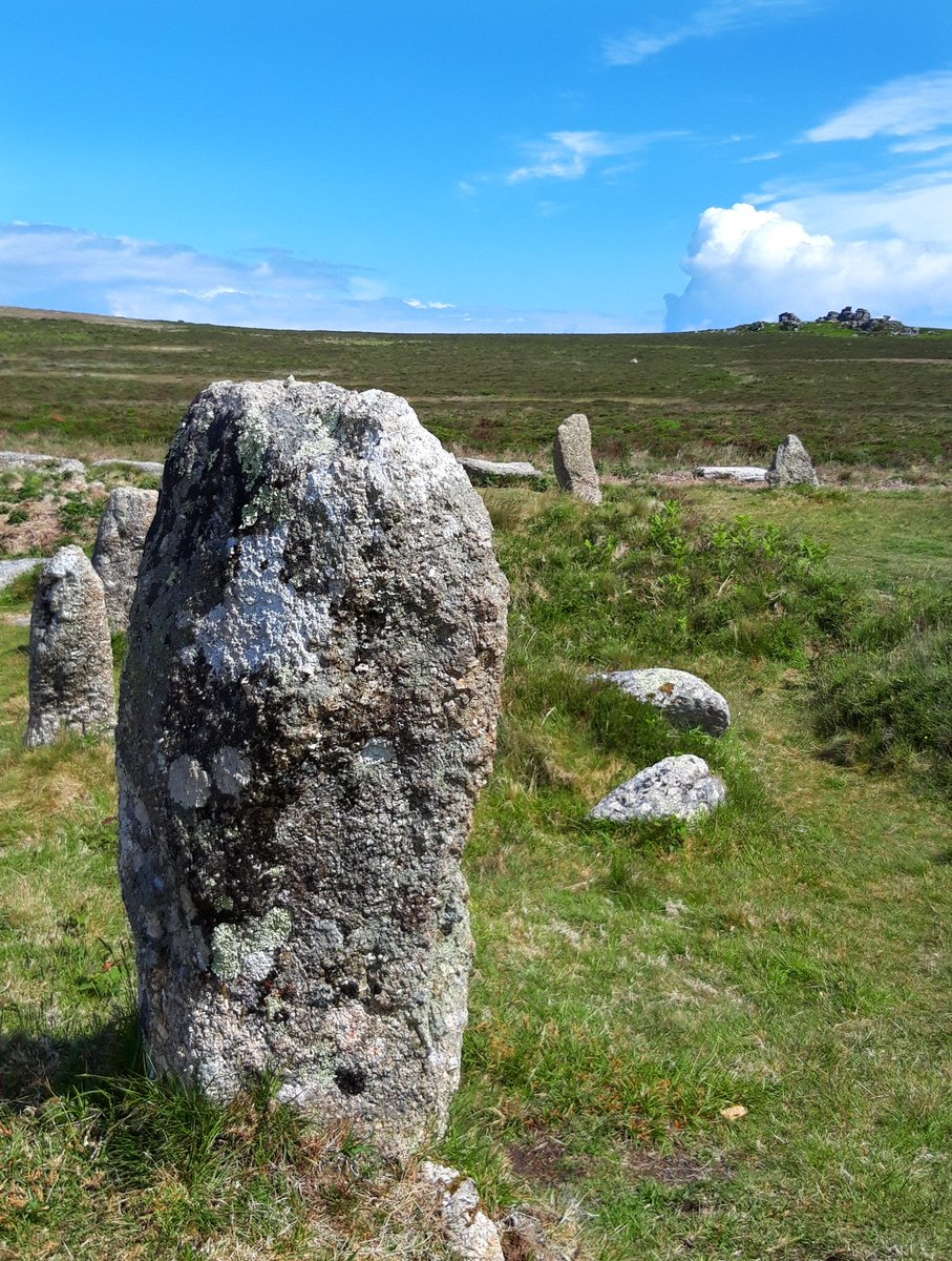 Penwith's stone circles all have petrification myths: women turned to stone for dancing on the Sabbath. Outlying stones are often fiddlers/pipers supplying the tunes.Nine Maidens, The Merry Maidens, Boscawen-Ûn & The Dancing Stones. #PrehistoryOfPenwith  #FolkloreThursday
