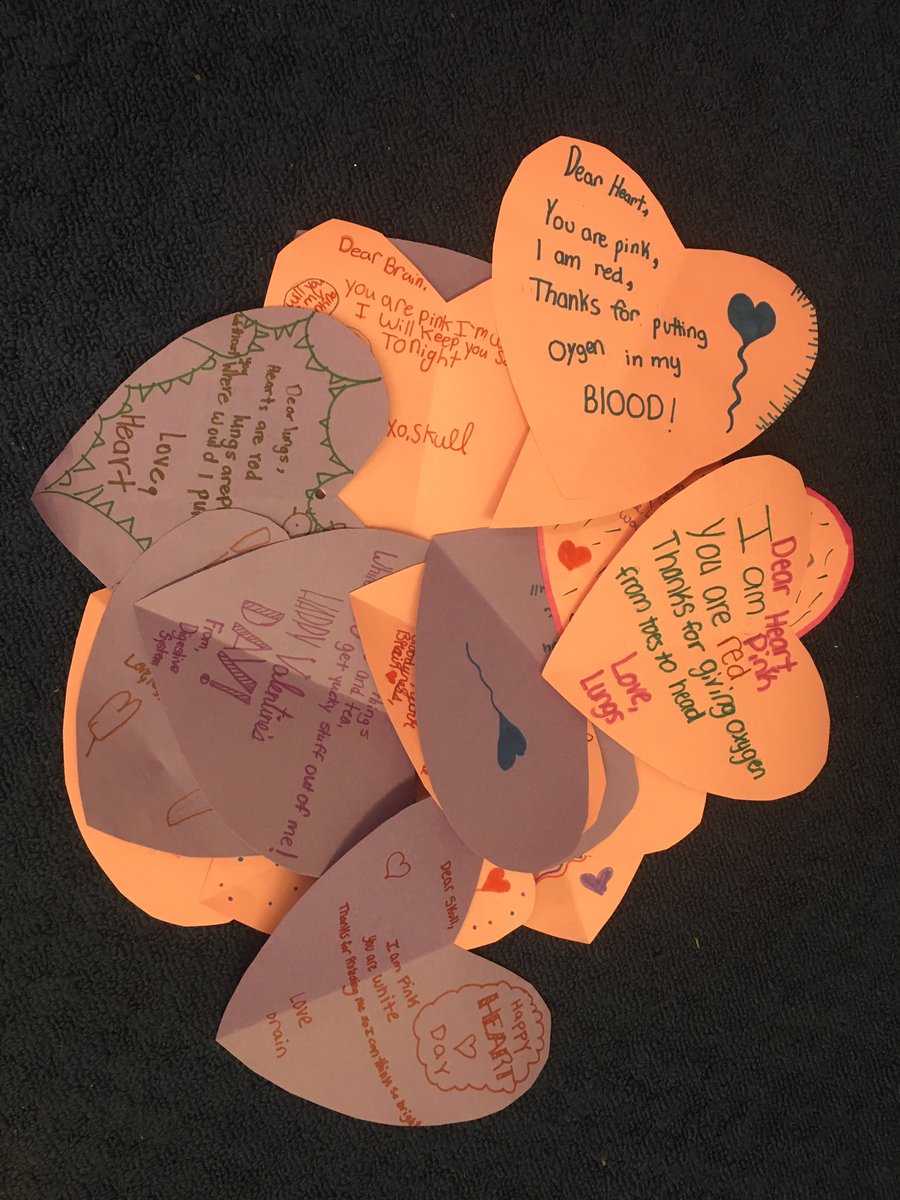 We sure do LOVE learning about how the body systems work together! We wrote valentines from our body systems! Valentine, I can’t live without you! ❤️ 🧠 🩸 🦴 💪🏼 #bodysystems #scienceisfun #dearmuscleslovebones <a href="/DoctorGemellaro/">Dorian Gemellaro</a> <a href="/RikerHillRams/">Riker Hill Elementary School</a>