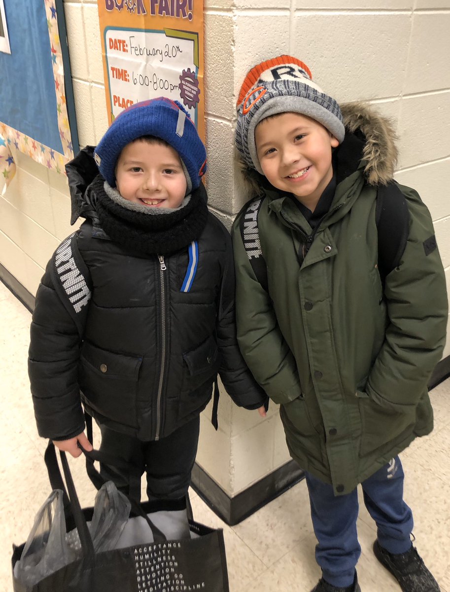 MsGinaShaw's tweet photo. Our sharks are bundled up and ready for home. @D45Schools @D45Schafer https://t.co/30VVTGdasu