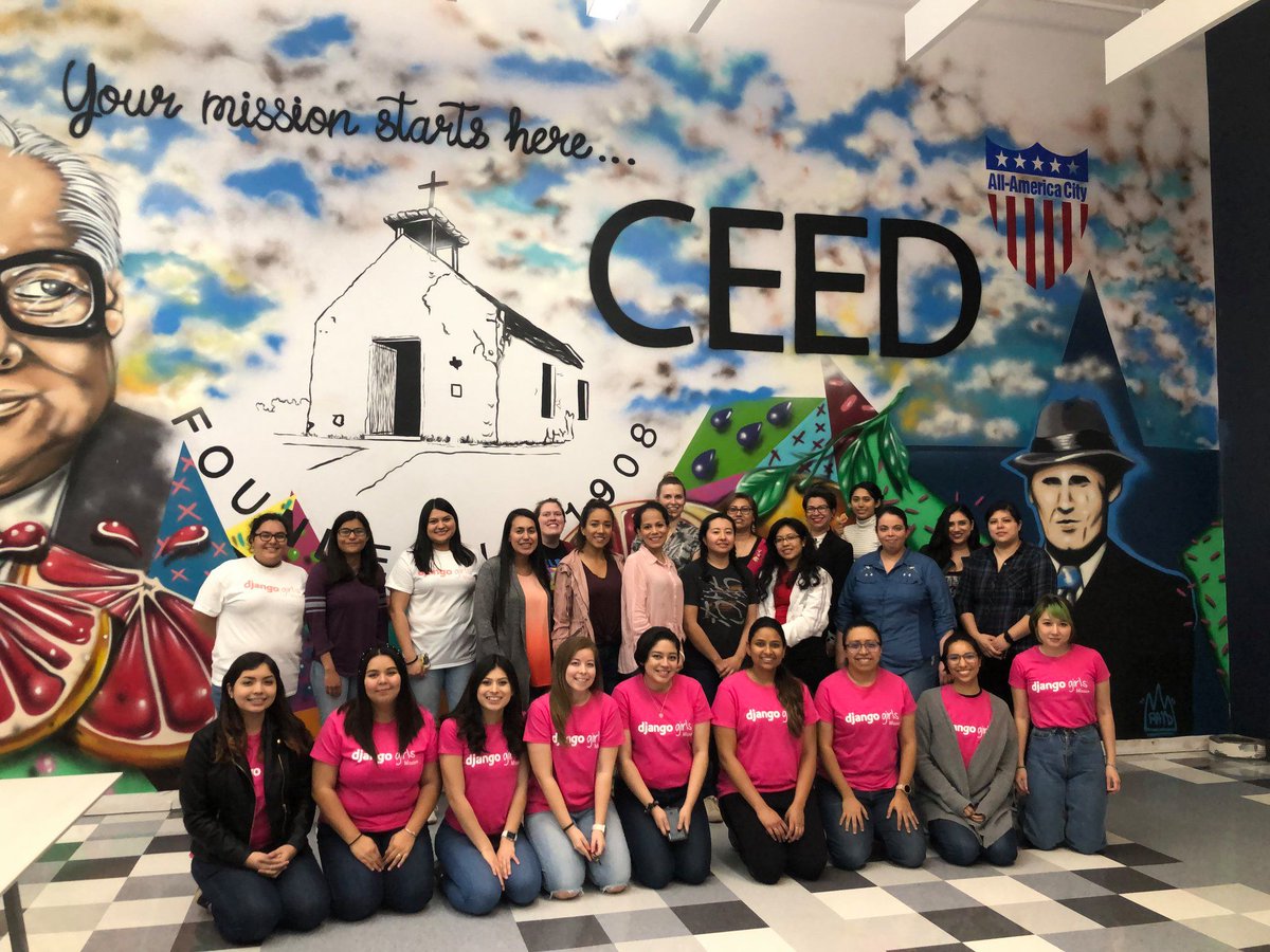 CEEDBuilding's tweet photo. Women from across the #RioGrandeValley came together at the #CEED recently for the Django Girls Mission coding workshop! We're thankful for @PyLadiesRGV's dedication to fostering a growing community of #women in #tech in the #RGV.

#Mission #coding #STEAM #tech #PyLadiesRGV https://t.co/F3buYmQAaj