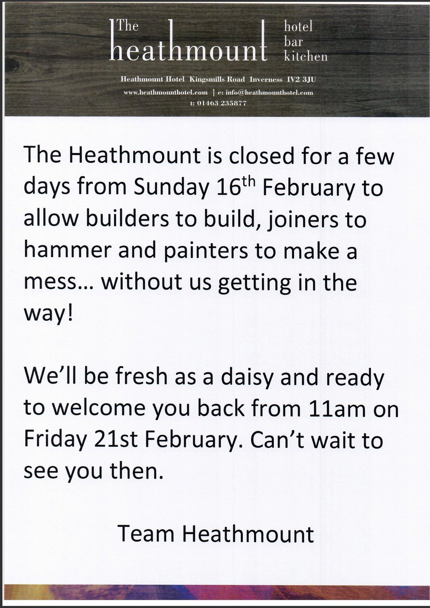 Heathmount Hotel tweet media