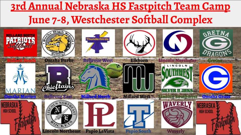 MSPatriotsSB's tweet photo. Sixteen high school teams are committed so far! Who will fill out the last eight team openings? This will be the culminating event after the PGF Regional and the PGF Individual Exposure Camp. Five great days! #SoftballinOmaha #NebraskansCanPlay https://t.co/Y5gjPKxrnx