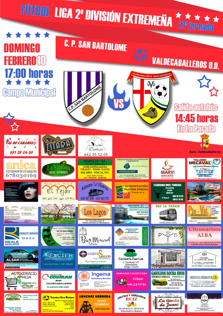 Domingo 16 a las 14:45 salimos para San Bartolomé, acompañanos!!!