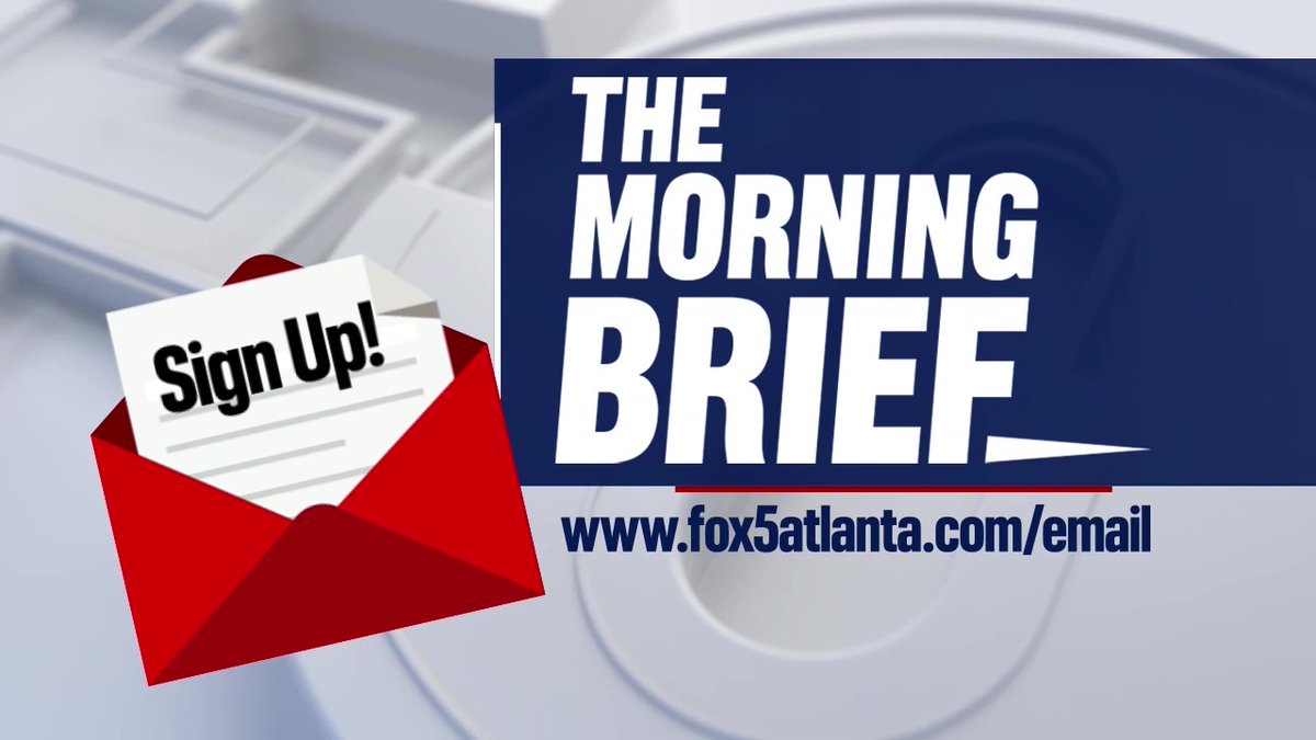 Every morning, get #breakingnews and the top #stories impacting your #community straight to your inbox! Sign up for FOX5's 'The Morning Brief' now at fox5atlanta.com/email!
#TheMorningBrief  - FOX5Atlanta