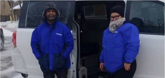 HPHTransport's tweet photo. Our van drivers are safely transporting patients to their healthcare appointments in snow showers while the temperature feels like -1° in Chicago. 
#PatientExperience 
#HealthcareTransportation https://t.co/dxPHgMCb5P