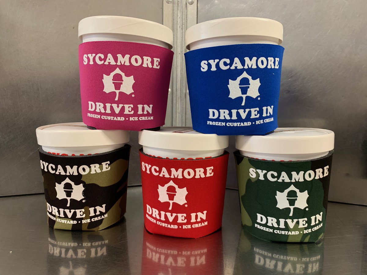 sycamoredrivein's tweet photo. happy 2020 opening day! new pint koozies now available (only $4) open 11-9 💙 https://t.co/cRo43Ngt2O