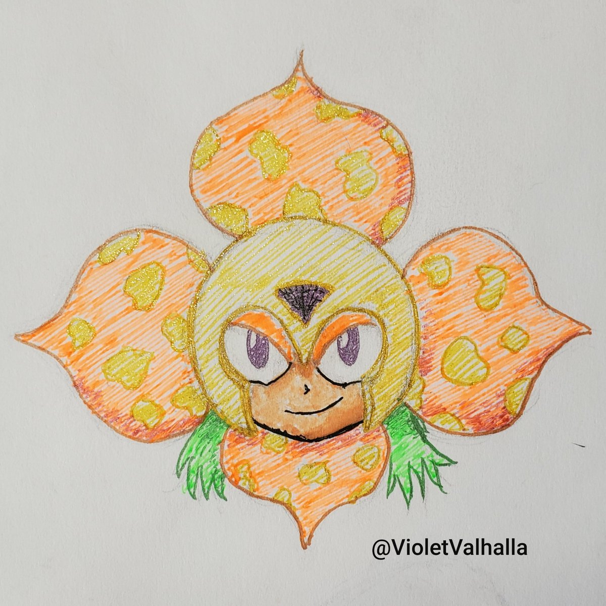 VioletValhalla's tweet image. Messing around with glitter and metallic gel pens. Now I have sparkly robots. 😆 Star Man, Flash Man, Plant Man &amp;amp; Quick Man. #MegaMan #Rockman #Fanart