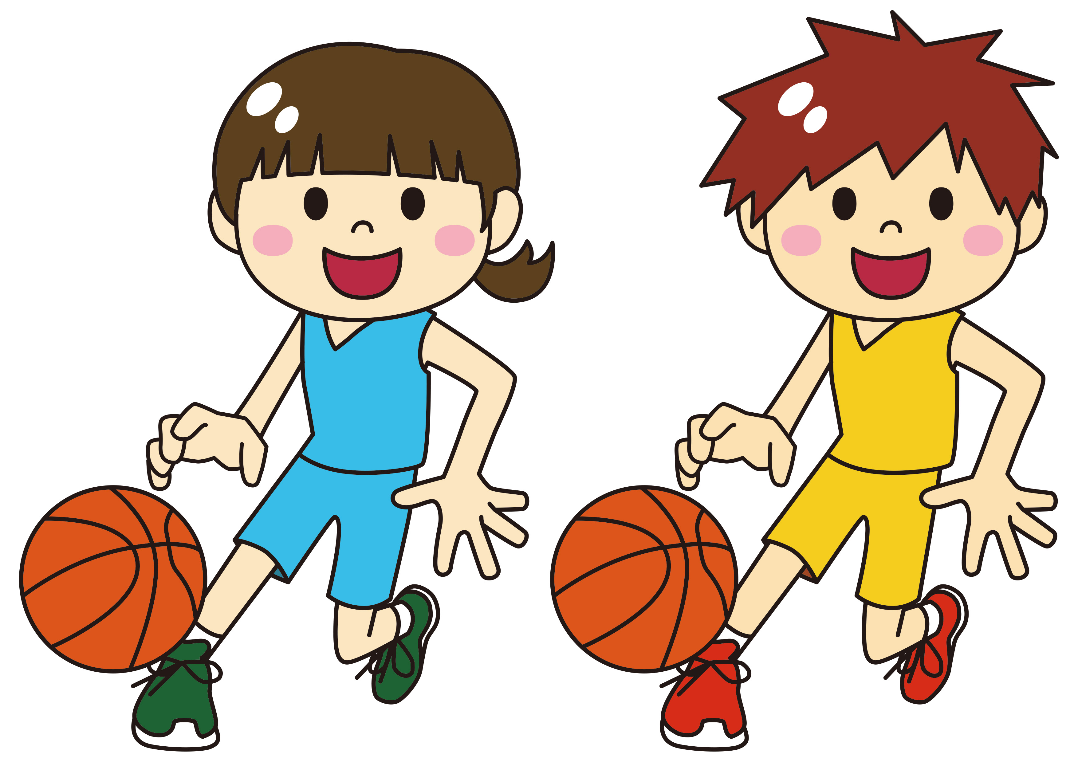 ニジン イラストacにupしました 人物のイラスト バスケ部や親子 ケンケンパのイラストです イラストac T Co 3zgk2o2qs5 Twitter