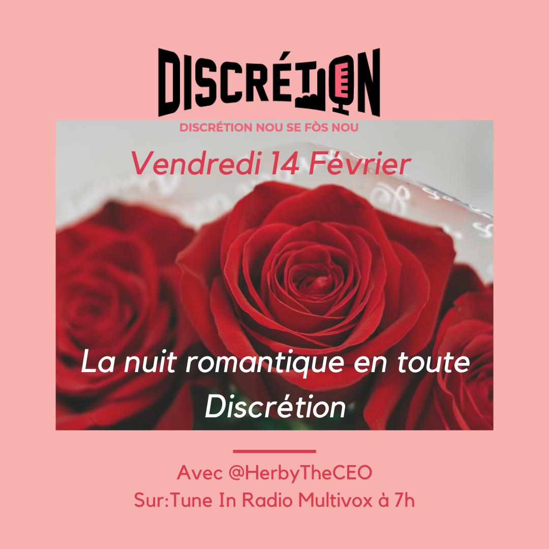 HerbyTheCeo's tweet photo. Ce vendredi 14 fevrier à compter de 7h PM 👇

▪︎La nuit romantique en toute  discrétion

▪︎Live : https://t.co/88ymEmKQwx

▪︎Tunein : Radio Multivox https://t.co/SbufkqRBcI… https://t.co/iaNt7vIFCI