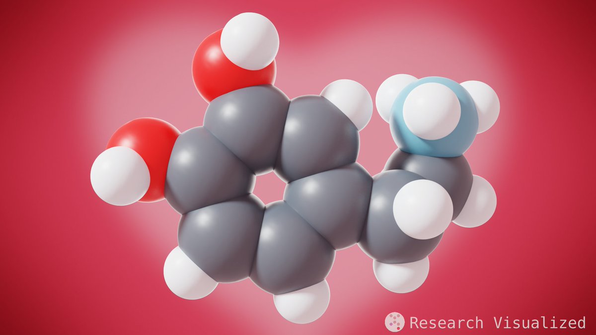 RVisualized's tweet image. Wishing you all a good dose of #dopamine today. #ValentinesDay2020 #Valentines #Feb14  #SciArt #neuroscience