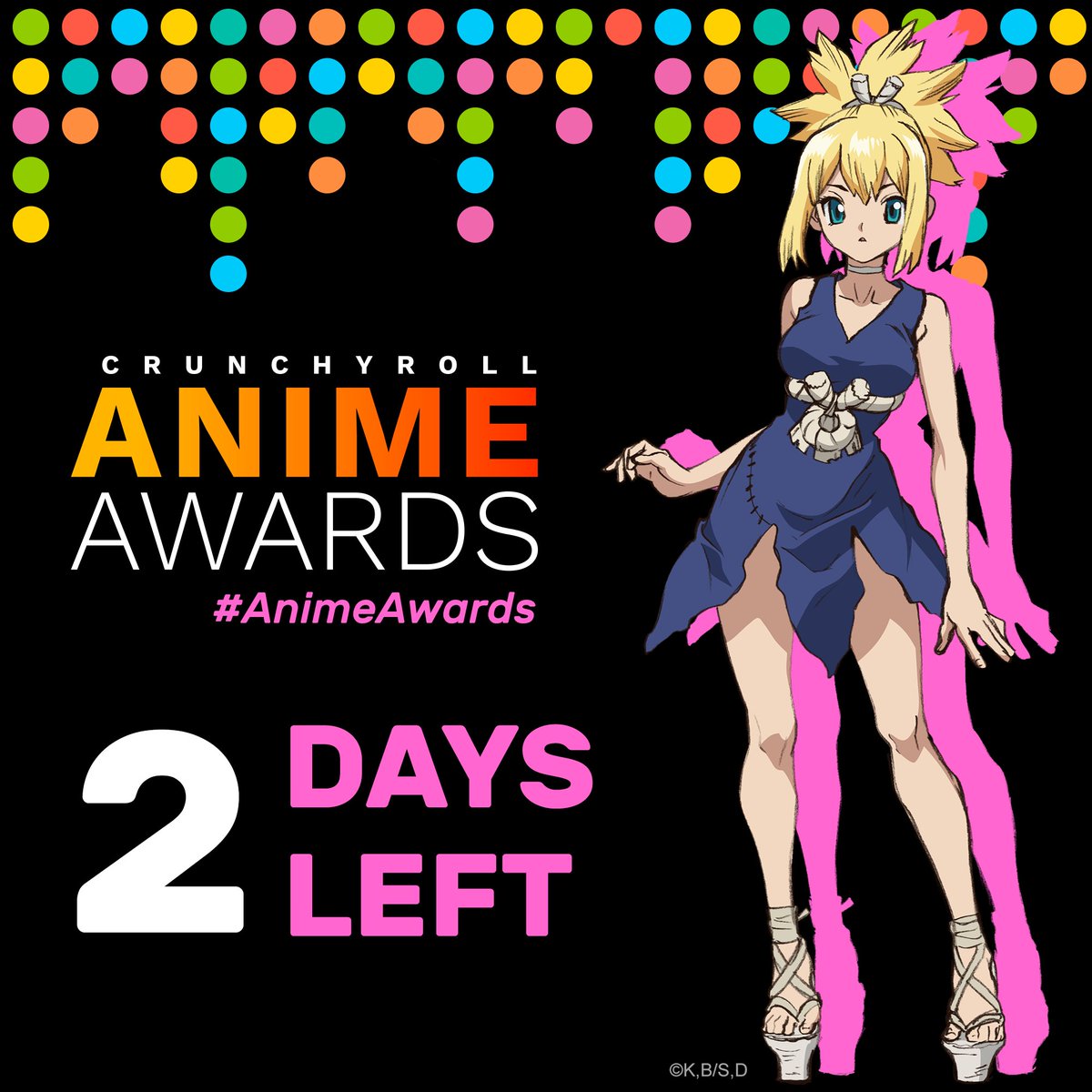 Dr Stone Dr Stone Has Five Nominations At The Anime Awards 2 Days Left February 15 5pm Pst