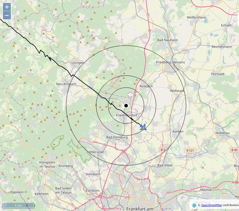 AKoeppern's tweet image. #DIMME : 1.2 km away @ 8475 ft, vertical speed -1088 ft/m and 64.6° frm hrzn, squawk 1000, heading SE @ 472.3km/h 02:03:37 UTC #AfterHours #RaspberryPi #ADSB