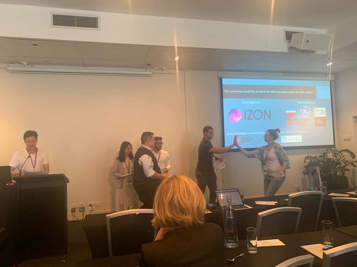 cblenkie's tweet photo. Five poster prizes, two student speakers and one young investigator awards handed out at #AEVC2020 to Matt, Tianjao, Tiana, Iris and Jess; Guan and Gabriele; and Colin! https://t.co/4sTaFp0BQO