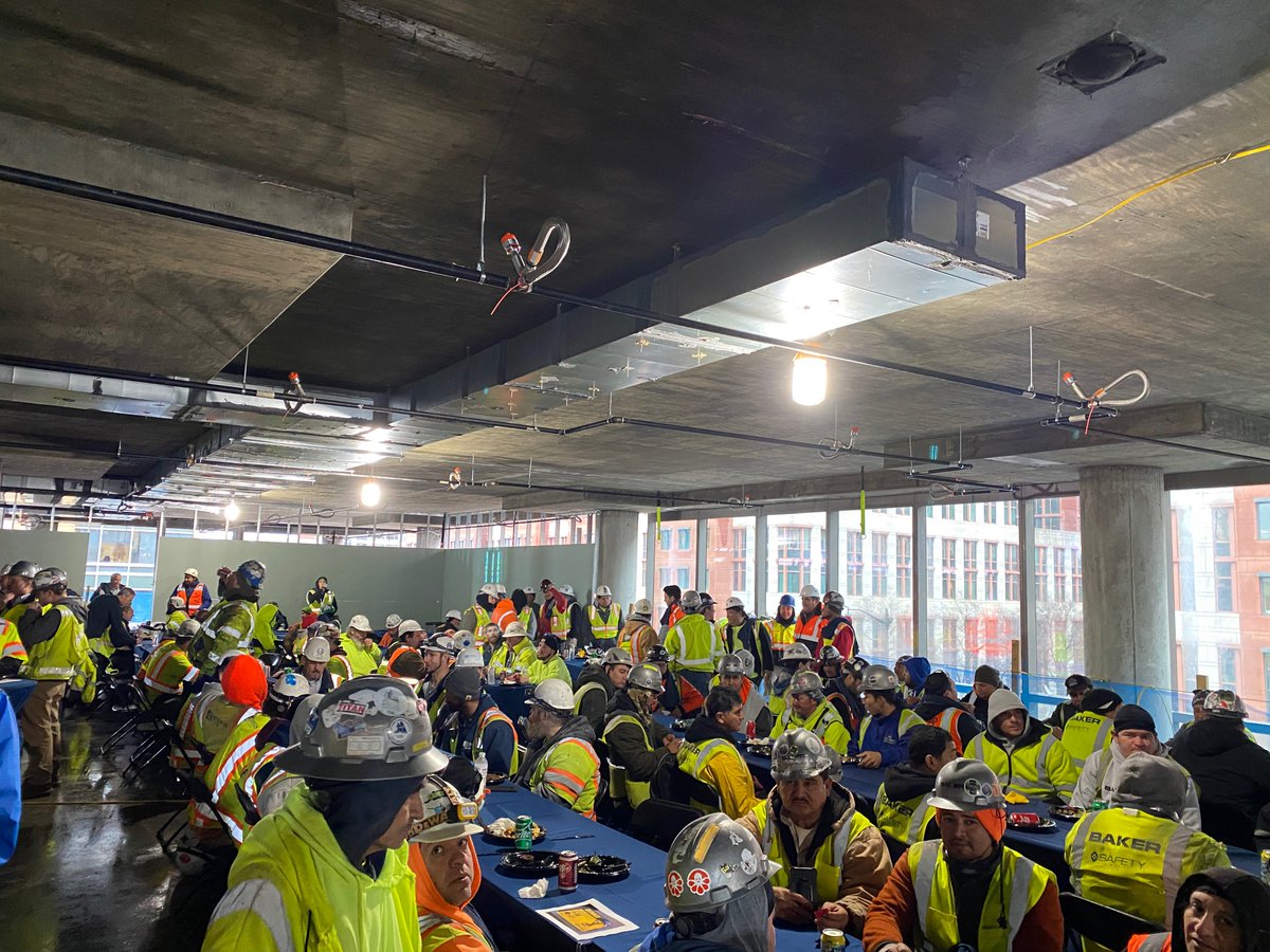 HITTContracting's tweet photo. Today we celebrated the topping out of 250 M Street with our hard working subcontractors and team. #HITTBaseBuilding https://t.co/H6xHzLDvSr