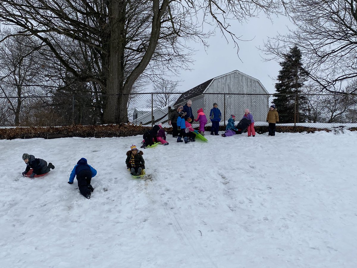 My 2nd graders had lots of fun sledding today on this lovely winter day! <a href="/NewarkCSD/">Newark Central School District</a> <a href="/Newark_LS/">Newark_LS</a> #choosejoyNCSD