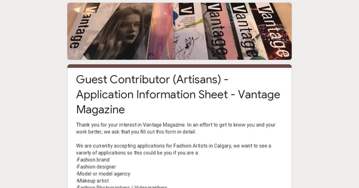 Vantage Magazine tweet media