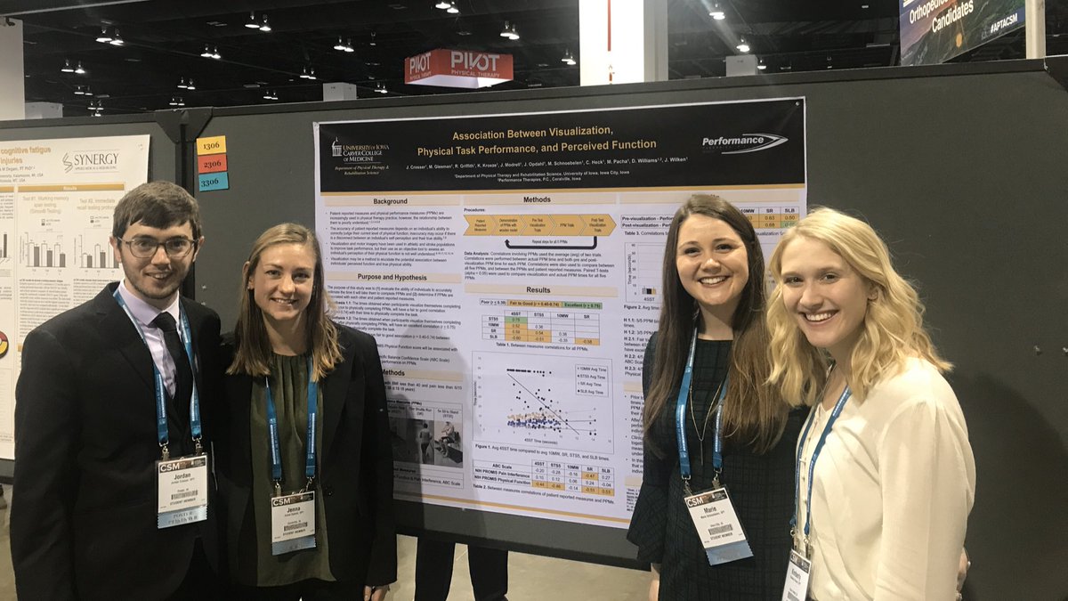 JasonWilken1's tweet photo. Very proud of our @UIowaPTRS DPT student research group presenting their work at #APTACSM https://t.co/CpdynzGpd4