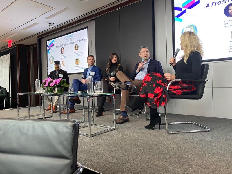 xandr's tweet photo. This morning, Xandr's CRO, Jason Brown, spoke about TV and the importance of driving outcomes by going beyond traditional demos to drive incremental reach using data insights on a #VABImpact panel with @tvsquared, @AETV, @inscapetv, @WaltonIsaacson @VABintel https://t.co/tsrz0W1Ao2