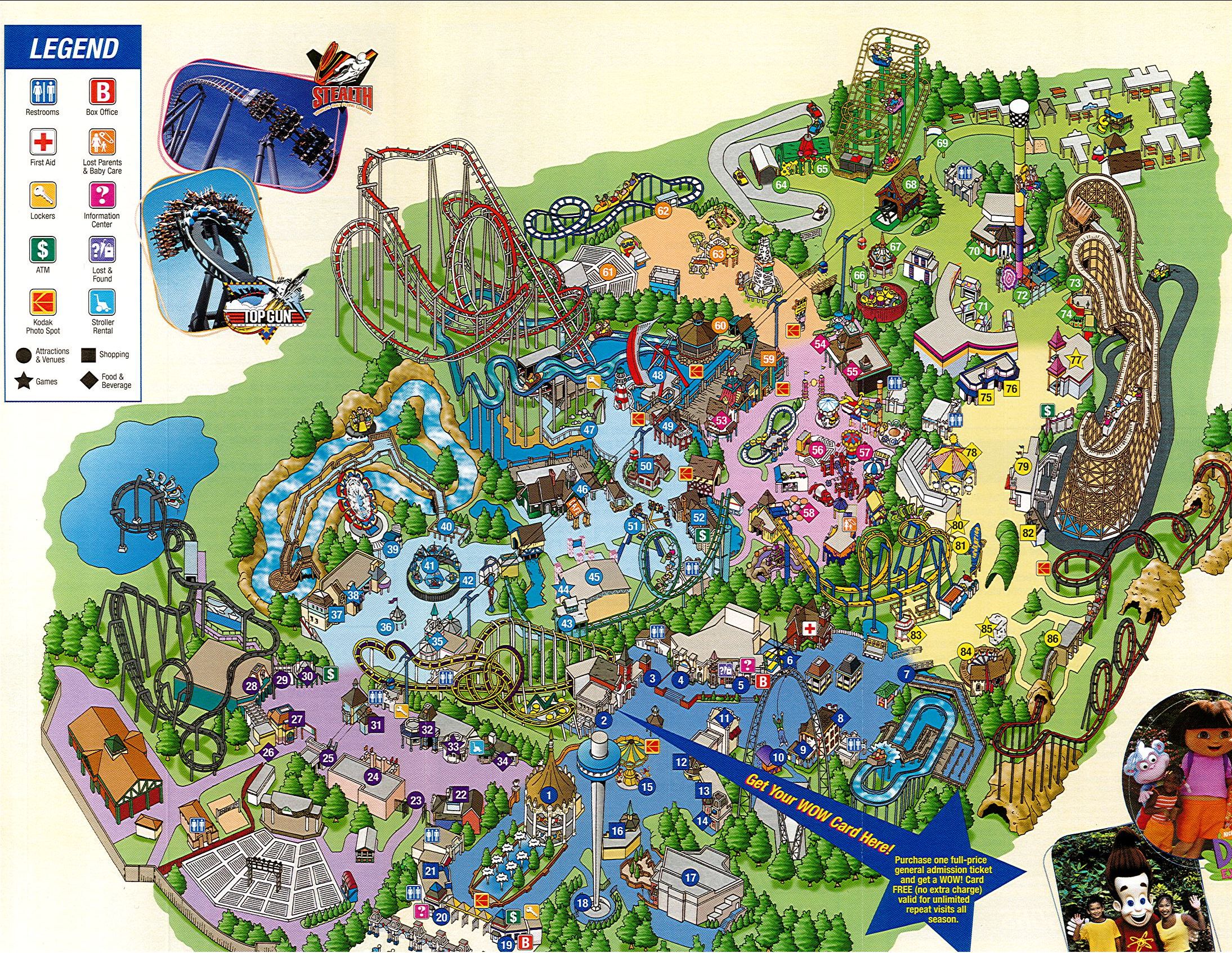 Great America Park Map California's Great America On Twitter: "Can Anyone Guess What Year This Park  Map Is From? Comment Below With The Year And What Clues You Saw To Figure  It Out! ⬇️ #Tbt #Throwbackthursday