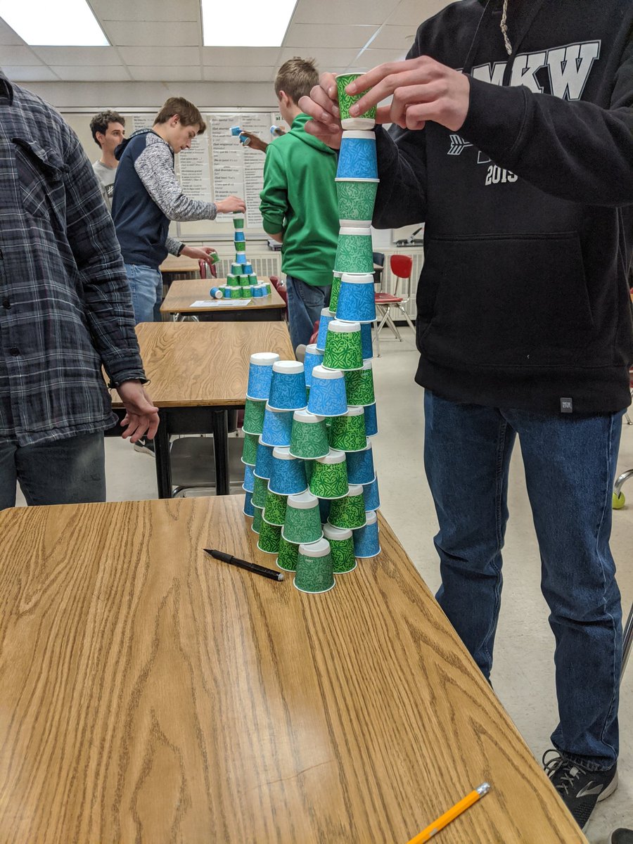 AABuchholz's tweet photo. Learned about castellers and made our own castells! https://t.co/ee71CNaplW