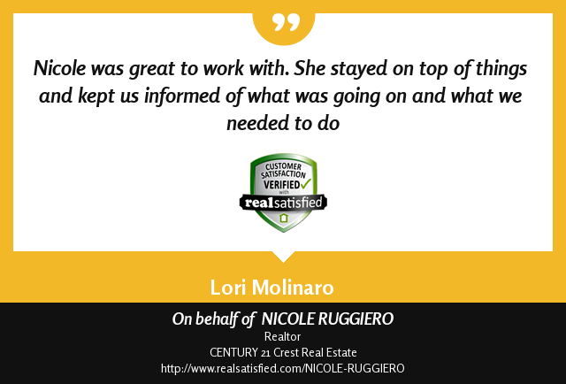 Recommendations like this are energizing. Wow. realsatisfied.com/NICOLE-RUGGIERO via <a href="/realsatisfied/">RealSatisfied</a>