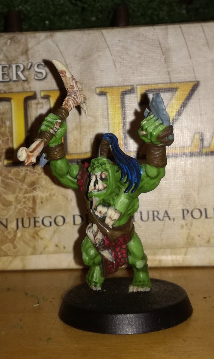 MareaGrisWargam's tweet image. Miniatura pintada en el curso de pintura de @lasetablog Sur. Muy recomendable sali muy satisfecho.
#goblintrader #ageofsigmar #PaintingWarhammer