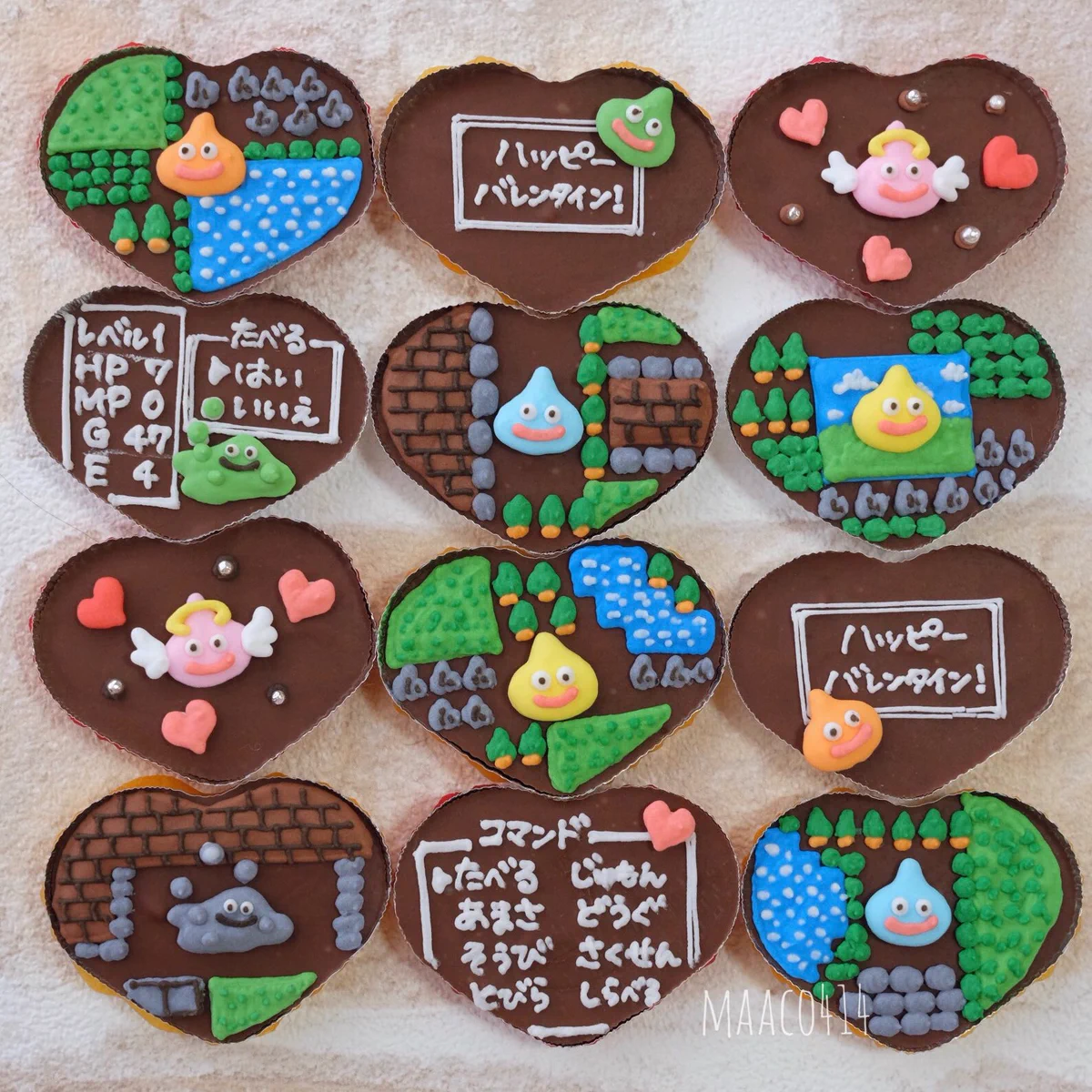 今日はバレンタイン！クオリティ高すぎｗバレンタイン用に作ったちっこいドラクエチョコたちｗ