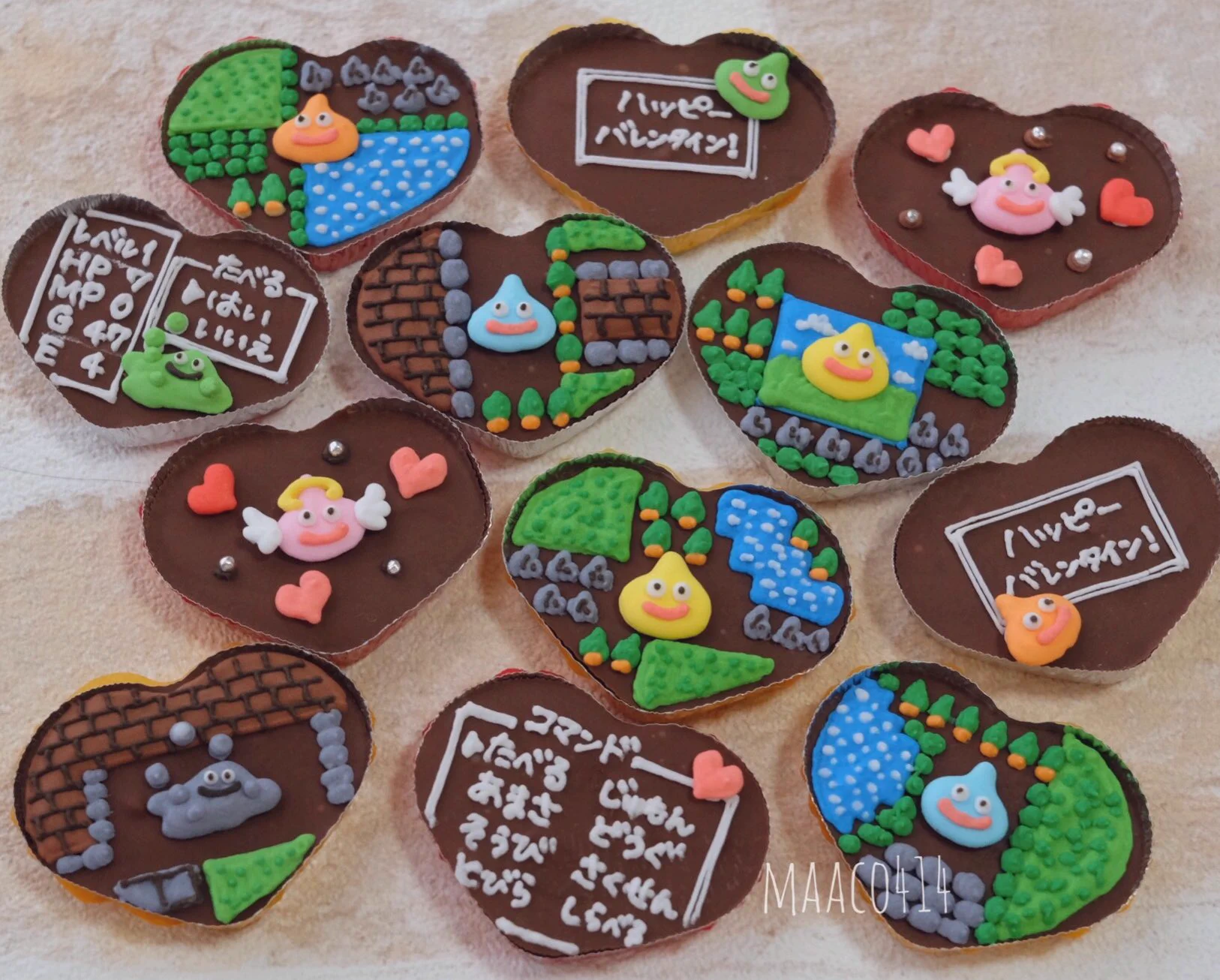 今日はバレンタイン！クオリティ高すぎｗバレンタイン用に作ったちっこいドラクエチョコたちｗ