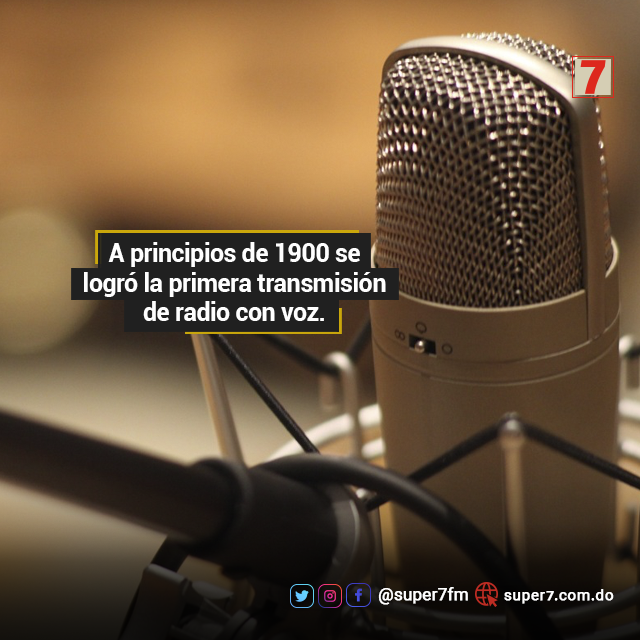 super7fm's tweet photo. #DatoCurios Anteriormente sólo se había podido transmitir con éxito señales de radio, sin transmisión de voz. Fue a principios de 1900 cuando tuvo lugar un exitoso experimento de transmisión de voz. | #Super7FM 107.7 FM
.
.
#Emisora #Radio #Experimento #Voz https://t.co/r3HTUw7Jgm