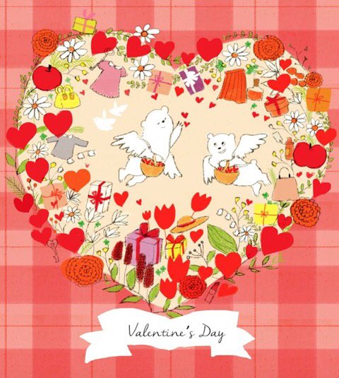 「#バレンタイン #ValentinesDay 」|ももろ　4／20発売絵本「パンダのパクパクきせつのごはん」のイラスト