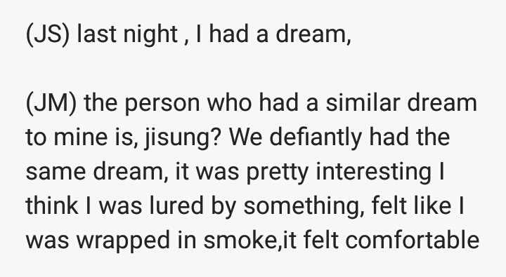 Smoke:In nctmentary jaemin explained his dream which was the same as jisung, when they're wrapped by smoke, they're dreaming, in "the orgin" teaser when the smokes filled the woman, the little kid fell sleep and when he woke up, his reality was different and he saw both