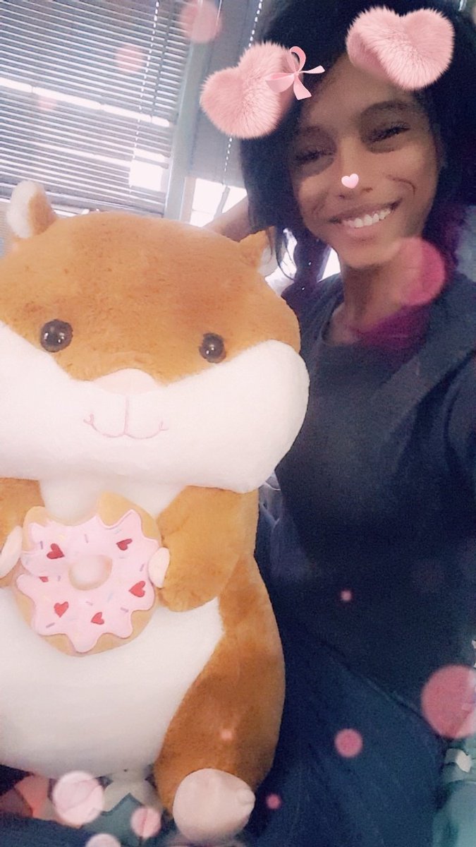 EDM_Gypsy's tweet image. Got MYSELF a new friend today.. 🐹🍩 #icallhimgucci #hamsterplush