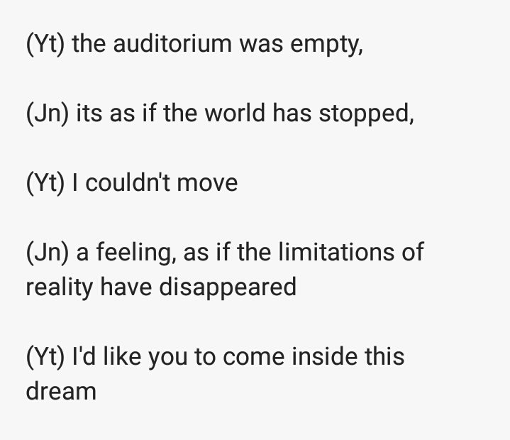 Yuta explained how he saw different versions of himself in his dream, this is also said in the lyrics of limitless, that it was the start of their limitless self