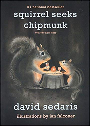  #AYearOfBooks continues - "Squirrel Seeks Chipmunk" by David Sedaris ( https://amzn.to/2Ho13Wy ). This book is SO weird! It took me a while to decide that it's delightfully weird.