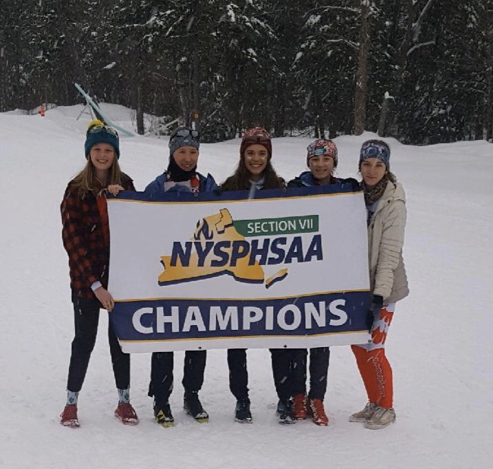 Congrats to the <a href="/saranaclakehs/">Saranac Lake HS</a> Girl’s Nordic Ski Team! They are <a href="/Section7Sports/">Section VII Athletics</a> Champs! #redstormpride #gobigred