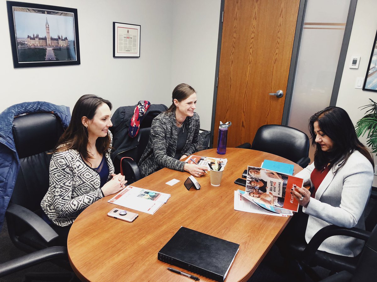 This #ConstituencyWeek I had a productive meeting with @MSSocietyCanada <a href="/MSSocietyPeel/">PeelDufferinChapter</a> representatives as we discussed finding solutions together for Canadians living with MS and eventually reaching the goal of #MSFreeCanada