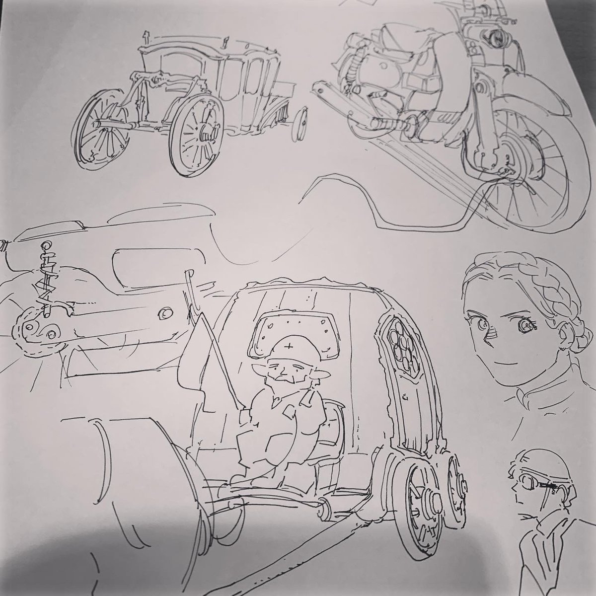 乗り物とドワーフさん 