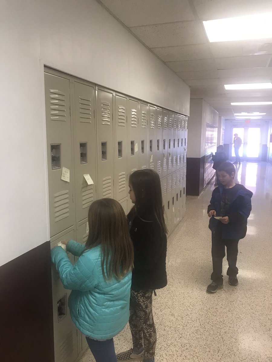 jameyguy2013's tweet photo. Kindness project #2- Stick with love! We wrote encouring notes and stuck them on random lockers at the MS/HS. #guyssuperseconds #KindnessMatters #bethechange #sayreearlychildhood https://t.co/vtWQvkPvWU